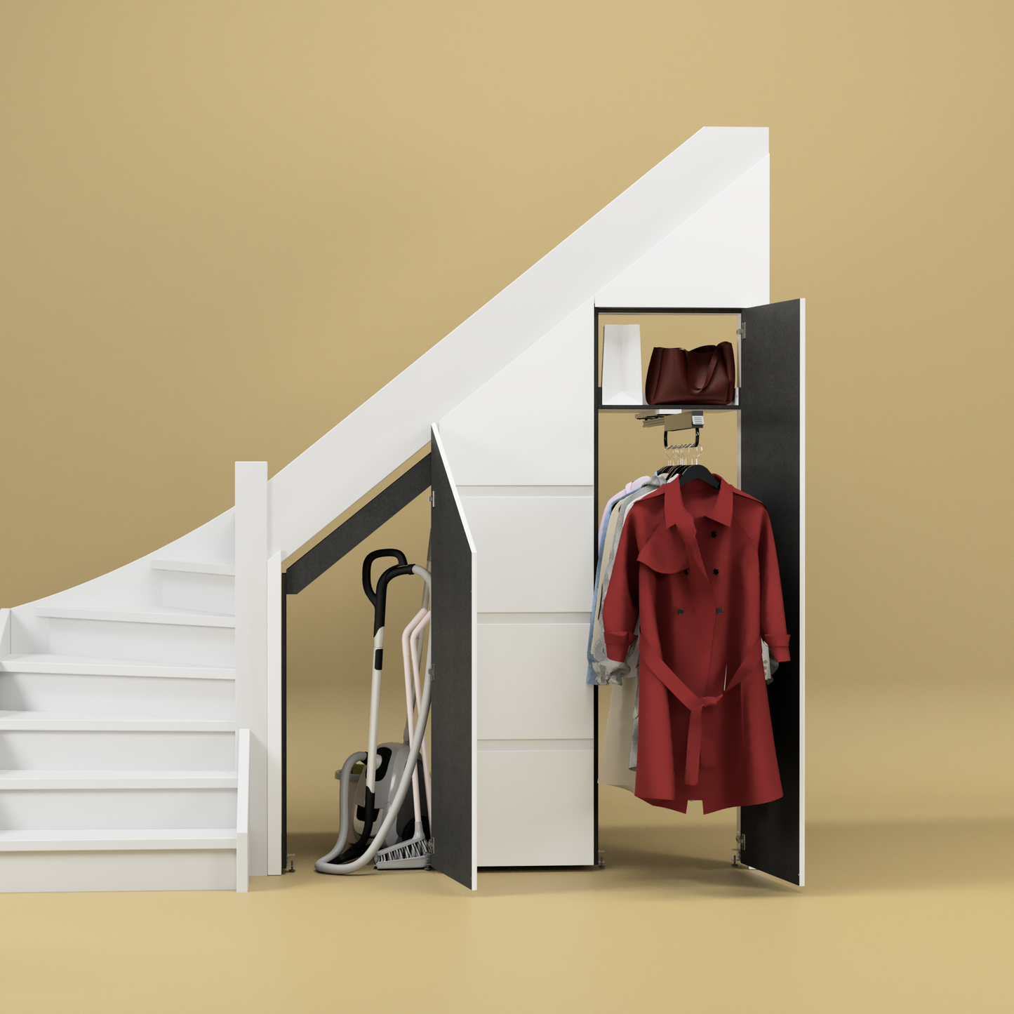 Trapkast 135-180cm breed